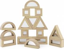 Medinės kaladėlės Viga Toys Mirror, 16 vnt.