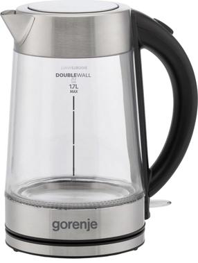 Elektrinis virdulys Gorenje K17GDWII, 1.7 l, skaidri sp./sidabro sp.