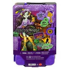 Lelle ar aksesuāriem Mattel Monster High Skulltimate Secrets Jinafire Long JDR52, 28 cm, violeta krās.