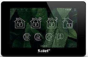 Пульт управления сигнализации Satel INT-TSH2-B, Capacitive Touchscreen, черный цв.