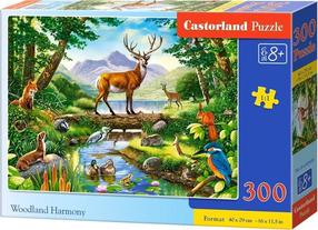 Dėlionė Castorland Woodland Harmony 342939, 29 cm x 40 cm, 300 vnt., įvairių spalvų