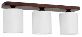 Šviestuvas lubų Spot-Light Jenta, E27, 3 x 25 W, balta sp. / riešutmedžio sp.