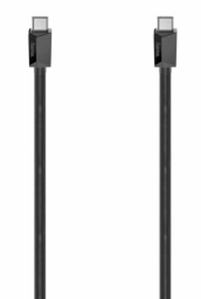 Vads Hama, USB Type C, 100 cm, melna krās.