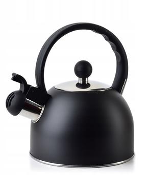 Arbatinukas su švilpuku Allesken Sam, 1.5 l, juoda sp.