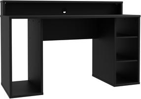 Kompiuterinių žaidimų stalas Forte TZRB225B3-Z113, 140 cm x 52 cm, 71 cm, juoda sp.