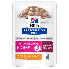 Mitrā kaķu barība Hill's Prescription Diet Gastrointestinal Biome, vistas gaļa, 0.085 kg, 12 gab.