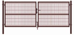 Vartai segmentiniu užpildu Garden Center, 400 cm x 153 cm, ruda