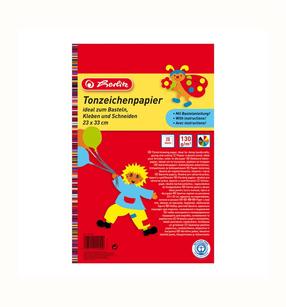 Krāsojamais papīrs Herlitz 229401, A4, 130 g/m², 33 cm x 23 cm, 20 lapu gab.