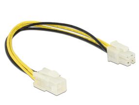 Kaabel Delock P4 Extension Cable 84954 4-pin P4, 4 pin, 0.3 m, must v./kollane v.