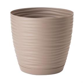 Gėlių vazonas Form Plastic Petit 3040, plastikinis, Ø 19 cm, ruda sp.
