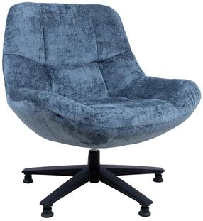 Krėslas Home4you Kendra, mėlyna sp., 76 cm x 79.5 cm x 83 cm