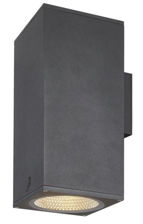 Õue seinavalgusti SLV Enola Square Up/Down L, 53W, LED, IP65, antratsiit v., 14 cm x 33.2 cm