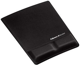 Коврик для мыши Fellowes, 21 см x 25 см x 2.2 см, черный цв.