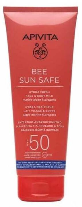 Молочко для ухода за загаром для тела/для лица Apivita Bee Sun Safe Hydra Fresh SPF50, 200 мл