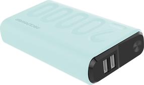Nešiojamas įkroviklis (Power bank) Realpower, 20000 mAh, mėlyna sp.