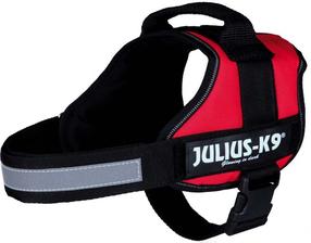 Petnešos šunims Trixie Julius-K9 L, juoda sp./raudona sp., 660 - 850 mm x 40 mm
