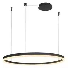 Šviestuvas kabinamas AZzardo Halo AZ4963, LED, 3000 °K, 1 x 55 W, balta sp. / juoda sp., 100 x 100 cm