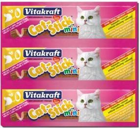 Skanėstas katėms Vitakraft Cat Stick mini, kepenėlės/paukštiena, 0.018 kg, 3 vnt.
