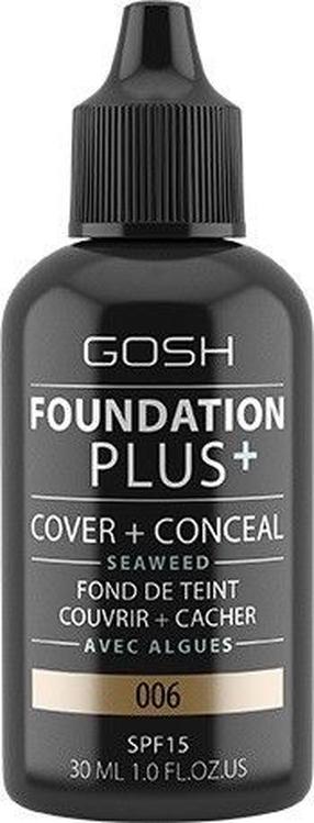 Skystas makiažo pagrindas Gosh Plus+, 06 honey, 30 ml