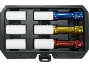 Raktas, veržliarakčio ir galvučių rinkinys Yato YT-10563, 150 mm, 17 - 21 mm, 6 vnt.