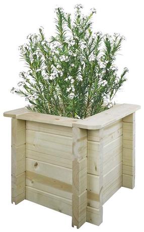 Puķu pods Timbela M610-1, koks, 38 cm x 38 cm, Ø 28 cm, koka krās.