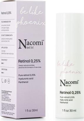 Nakts sejas serums Nacomi Next Level Retinol 0,25%, 30 ml