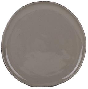 Тарелка обеденная Domoletti Sesam dots brown, Ø 26.8 см, коричневый цв.