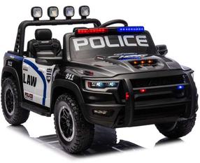 Bērnu elektroauto Lean Cars Police RAM ZB629-P, melna krās.