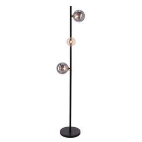 Stāvlampa Candellux Lighting Kama 53-47588, 28 W, G9, zelta krās./grafīta krās.