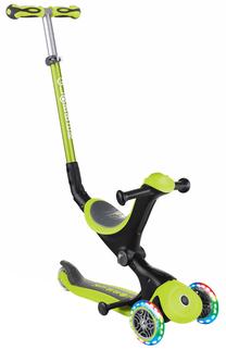 Bērnu skūteris Globber Go-Up Deluxe Lights, zaļa krās.