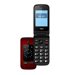 Telefons ar pogām eStar Digni Flip, 32 MB, sarkana krās.