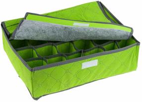 Organizators, paredzēts uzglabāšanai, zaļa krās., 36 x 26 x 10.5 cm