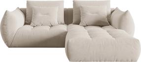 Modulinė sofa Micadoni Home Bloom Velvet, ecru sp., 232 x 216 cm x 95 cm