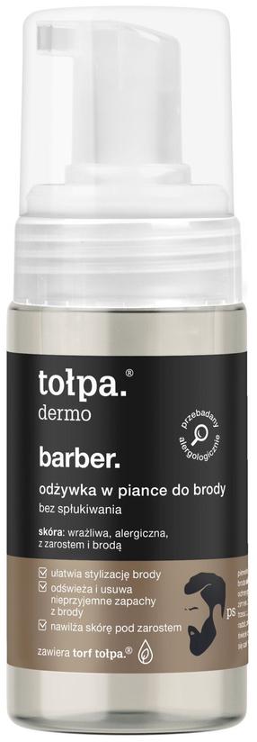 Barzdos priežiūros priemonė Tołpa Dermo Barber Beard foam conditioner, 100 ml