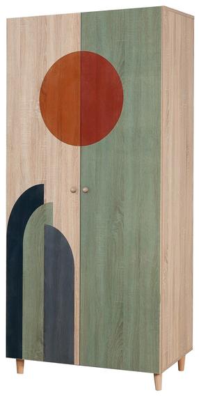 Spinta Kalune Design Lidya 972, ruda sp., 52 cm x 90 cm x 192 cm
