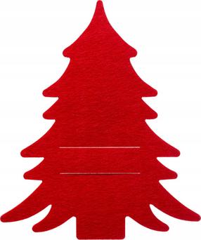 Jõulu söögiriistade ümbris Fééric Lights and Christmas, 25 cm x 21 cm, punane v., 4 tk