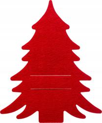 Kalėdinis stalo įrankių dėklas Fééric Lights and Christmas, 25 cm x 21 cm, raudona sp., 4 vnt.