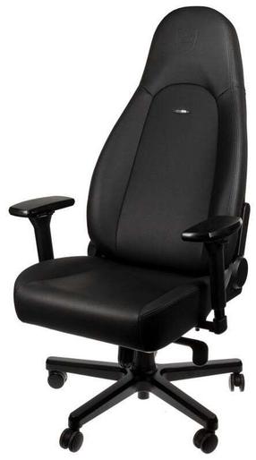 Žaidimų kėdė Noblechairs Icon, 49 x 52 x 128 - 138 cm, juoda sp.