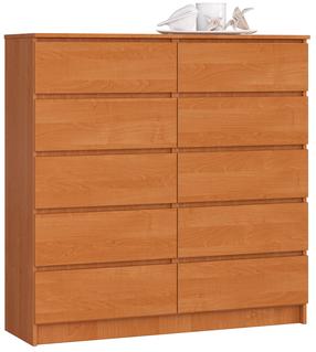 Kumode Akord K120 10SZ CLP, alkšņa krās., 121 cm x 120 cm x 40 cm