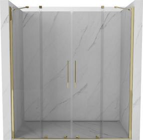 Dušo durys Mexen Velar Duo, 160 cm x 200 cm, aukso sp./grūdintas
