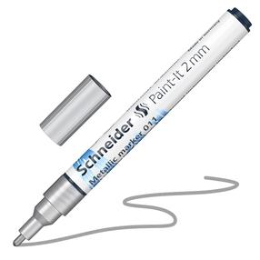 Teksto žymeklis Schneider Paint-lt 011, 2 mm, metalo sp./sidabro sp.