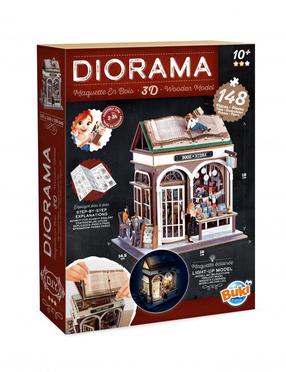 Konstruktor Buki France Diorama Bookstore 68074, 148 tk, mitmevärviline