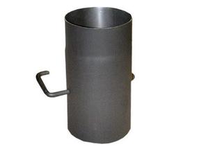 Kamina ühendustoru Abx, must v., 130 mm, 25 cm