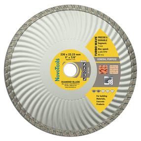 Алмазный диск NovoTools Turbowave, 230 мм x 22.2 мм