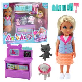 Lelle ar aksesuāriem Lean Toys Ankiki Adorable, 13 cm, daudzkrāsaina