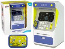Taupyklė Lean Toys Face Recognition Box, 25 cm, mėlyna sp./balta sp./geltona sp.