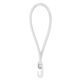 Tvirtinimo guma su rutuliuku Bradas Bungee Hook, 40 cm, guma, balta sp., 25 vnt.