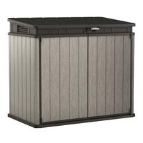 Sodo sandėliukas Keter 17206448, 141 cm x 82 cm x 123.5 cm, 1150 l, ruda sp./pilka sp.