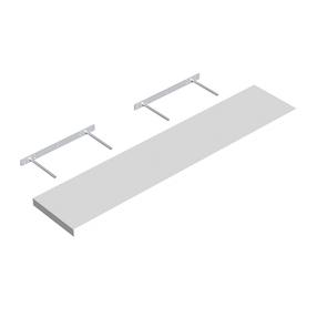 Sieninė lentyna Velano FS 118/24, balta, 118 cm x 23.5 cm x 3.8 cm