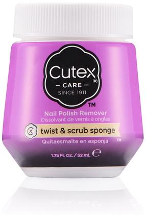 Nagų lako valiklis Cutex Care Twist & Scrub, 52 ml